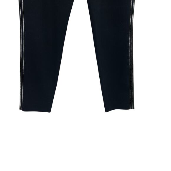 Boden Windsor Pants Trousers Ankle Embroidered Cotton Wool Blend Black Size US 8 - Picture 6 of 11